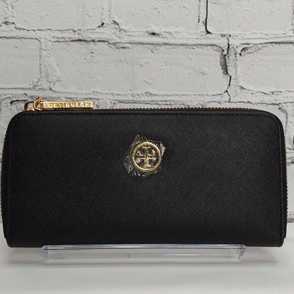TORY BURCH ROBINSON FULL-ZIP LONG WALLET LEATHER - Picture 16 of 16